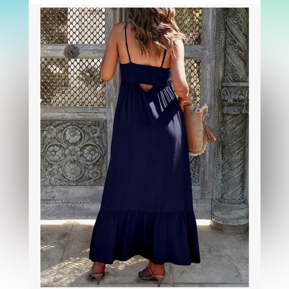 Dokotoo Spaghetti Strap Smocked Maxi Dress - Picture 2 of 8